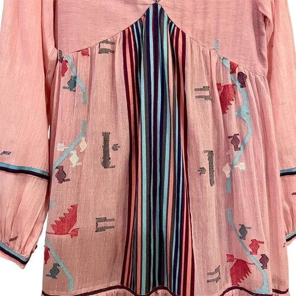 Sundance Aranza Dress by Conditions Apply – Pink Embroidered Maxi Dress (XS) - Picture 4 of 10